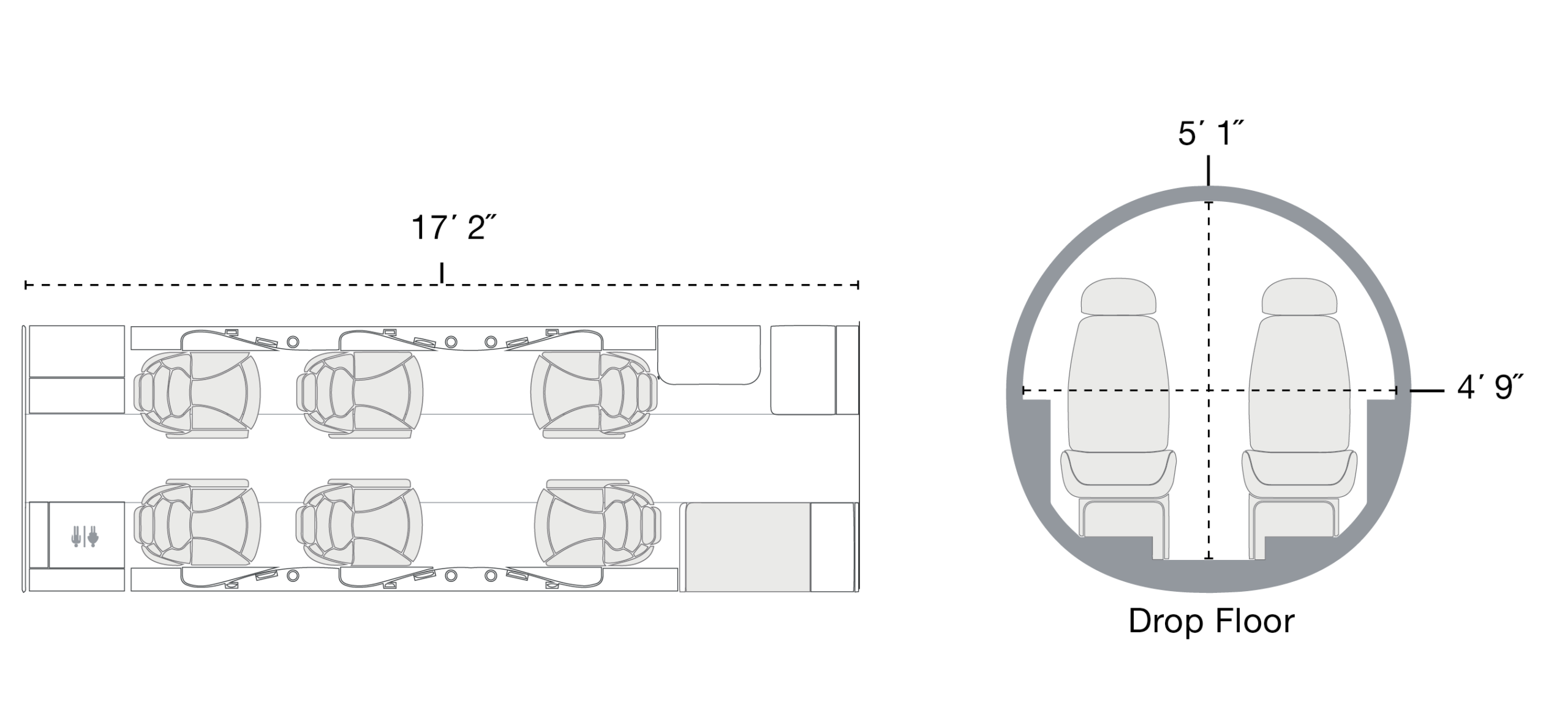 Phenom 300 Cabin Size